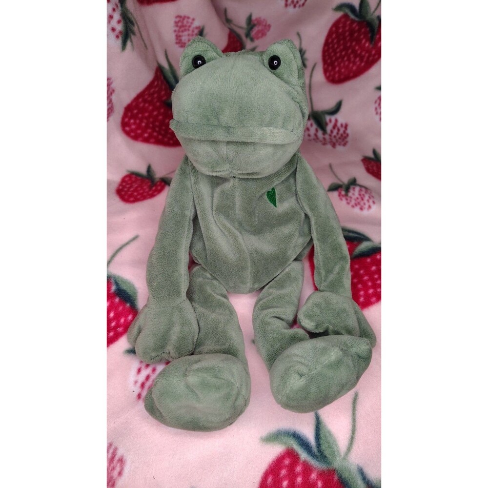 Frankie Lee Frog Plush 14" Green Collectible Stuffed Animal 2019 Portland Plush